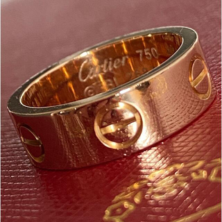 カルティエ(Cartier)の美品❣️ カルティエ　ラブリング　PG750  49(リング(指輪))