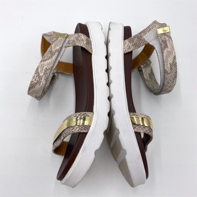 『vernis chic』フラット サンダル パイソン レディースの靴/シューズ(サンダル)の商品写真