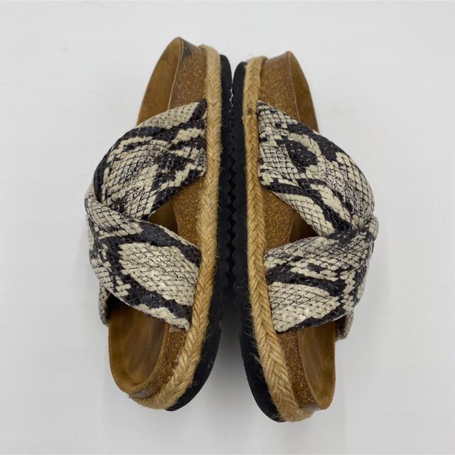 『olgaolga』フラット サンダル パイソン  レディースの靴/シューズ(サンダル)の商品写真