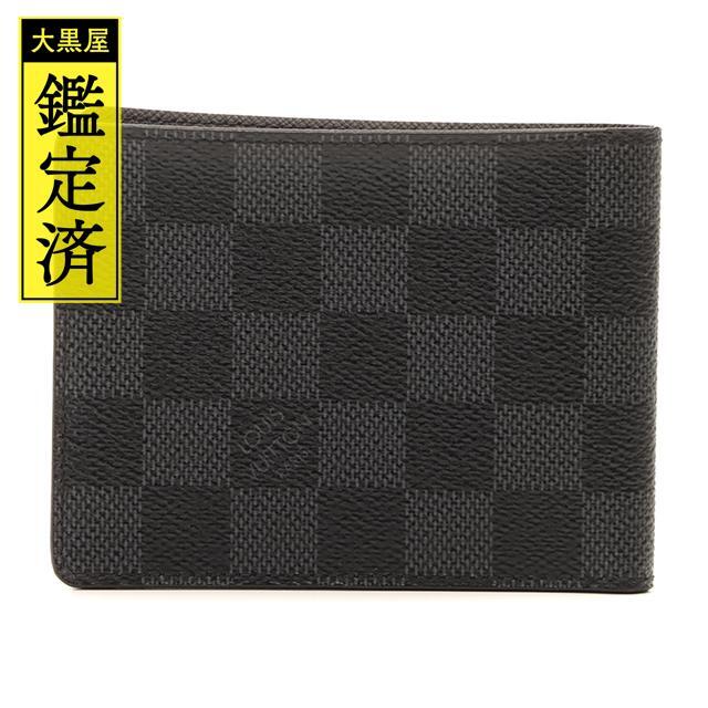 LOUIS VUITTON ルイヴィトン ダミエ グラフィット ポルトフォイユ ルイ・ヴィトン ポルトフォイユ・スレンダー ダミエ・グラフィット