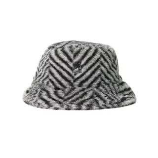 カンゴール(KANGOL)のKANGOL hat fur grey black herringbone M(ハット)