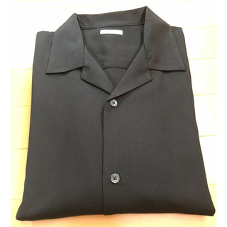 ジーユー(GU)の‼️早い者勝ち‼️ オープンカラーシャツ(5分袖)黒(シャツ)
