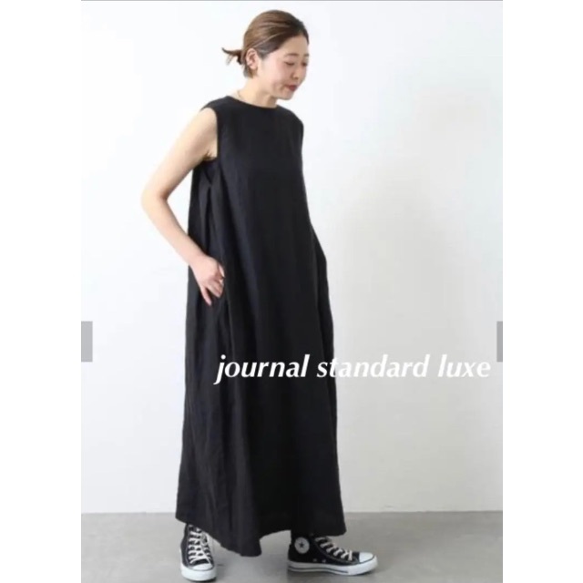 JOURNAL STANDARD(ジャーナルスタンダード)のジャーナルスタンダードラックス リネンキャンバス　ノースリーブワンピース レディースのワンピース(ロングワンピース/マキシワンピース)の商品写真