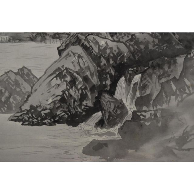 真作】行近壮人/深山雨斉/山水図/掛軸☆宝船☆Z-773の通販 by 真作】行近壮人/深山雨斉/山水図/掛軸☆宝船☆Z-773の通販 by
