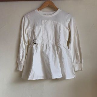 ブランシェス(Branshes)の長袖　白　美品　150cm(Tシャツ/カットソー)