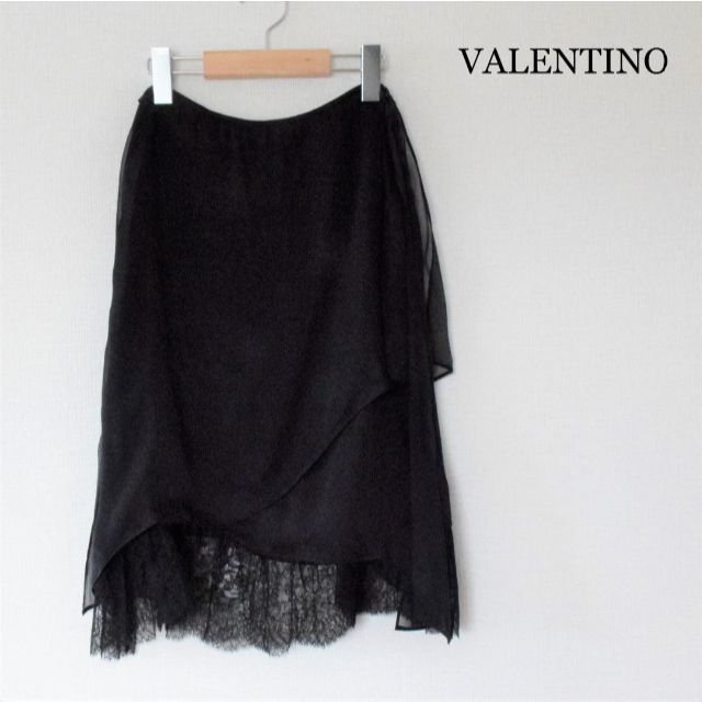 SALE】 VALENTINO - 美品 ヴァレンティノローマ シルク チュール