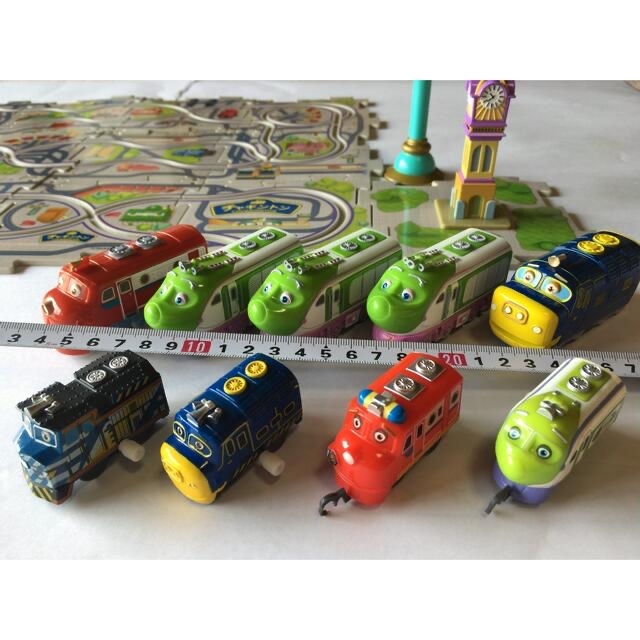 11）チャギントンパズルレール（増田屋） キッズ/ベビー/マタニティのおもちゃ(電車のおもちゃ/車)の商品写真