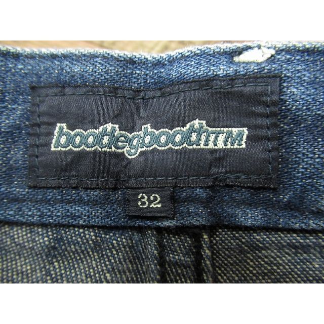 BOOTLEGBOOTH(ブートレグブース)のG② ブートレグブース ダブルニー ワーク デニム パンツ ジーンズ W32 メンズのパンツ(デニム/ジーンズ)の商品写真