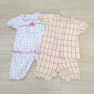 夏用パジャマ　2枚セット　110cm　実質100cm前後のお子さんにオススメ(パジャマ)