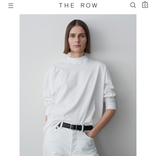 別注商品 新品 THE ロングスリーブTシャツ top Dolonas ROW Tシャツ/カットソー(七分/長袖)
