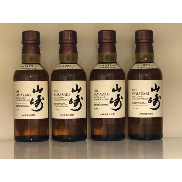 山崎　シングルモルト ウイスキー   180ml×4本