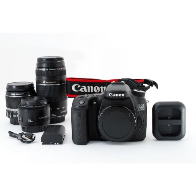 ★美品★ キャノン Canon EOS 70Dトリプルレンズセット