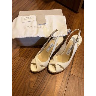 ジミーチュウ(JIMMY CHOO)のジミーチュウ38　ウエッジソール　サンダル(サンダル)