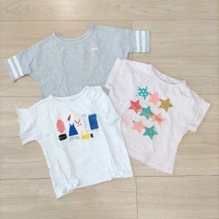 ジーユー(GU)の保育園のお着替えに！　Tシャツ　3枚セット　100〜110cm(Tシャツ/カットソー)