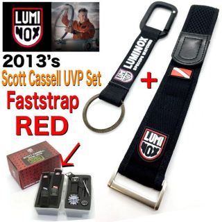 ルミノックス(Luminox)のラスト1本★ ルミノックス★Scott 限定Strap 赤ロゴ★+カラビナ(レザーベルト)