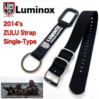 ルミノックス(Luminox)の2014’s★ LUMINOX ★新品・純正ベルト★ZULU ブラック・シングル(レザーベルト)