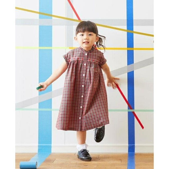 キッズ服女の子用(90cm~)☆専用お取り置き☆【新品未使用タグ付き】familiarシャンブレーワンピース