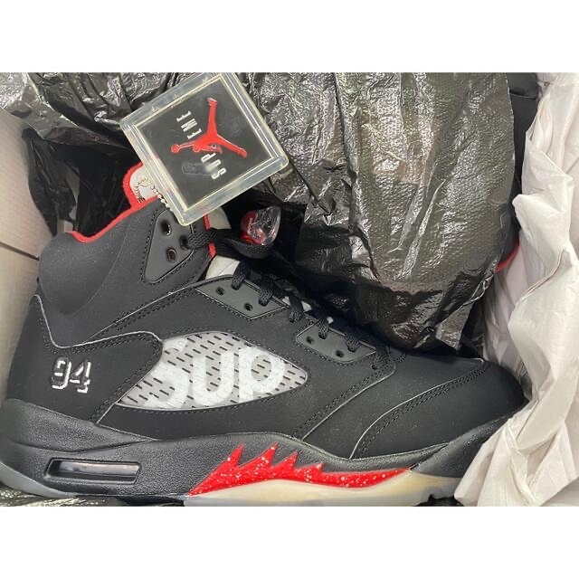 即出荷】 Supreme / エアジョーダン5 - Supreme × Retro 5 Jordan Air