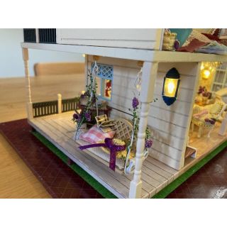 ミニチュアドールハウス 完成品 素敵なラベンダー♡ハウスの通販 by