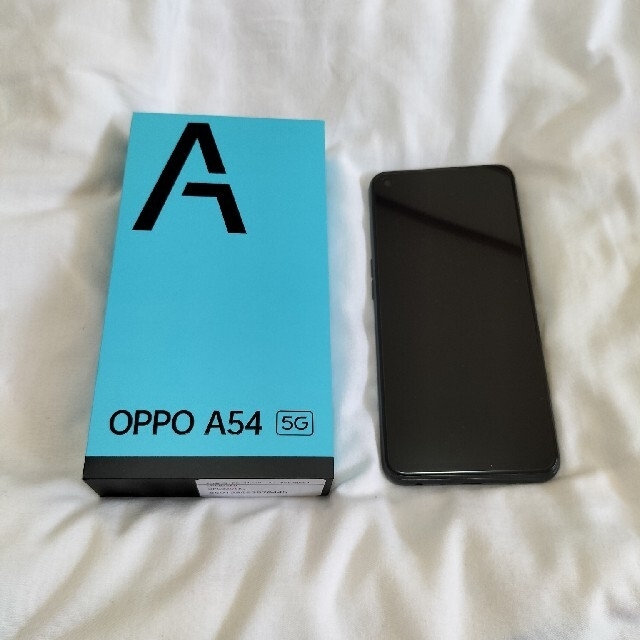 UQMOBILE OPPO A54 5G 64GB シルバーブラック OPG02スマホ家電カメラ