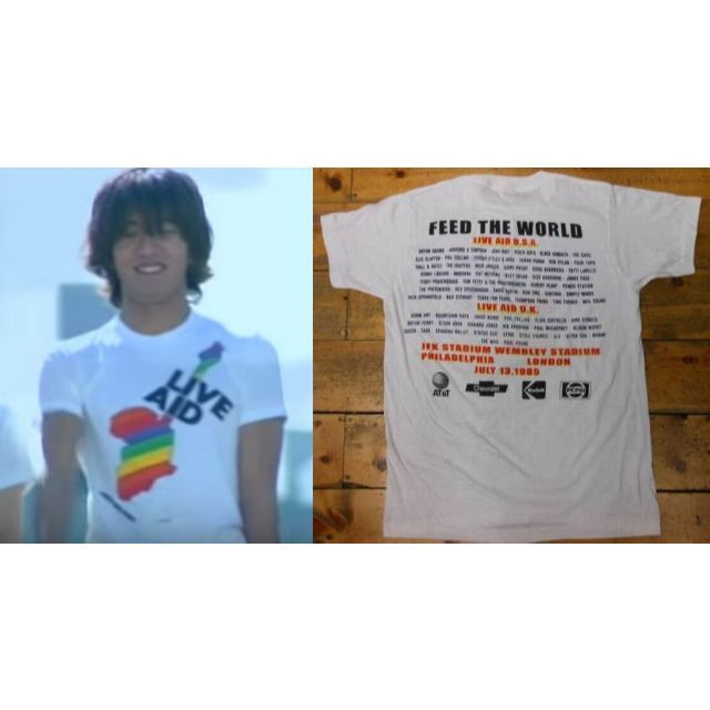 80s LIVE AID Tシャツ 木村拓哉 着用