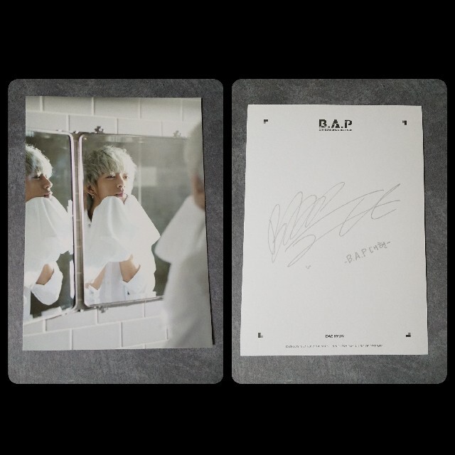 【公式】B.A.P-デヒョン★2014Season'sフォトCard(直筆サイン