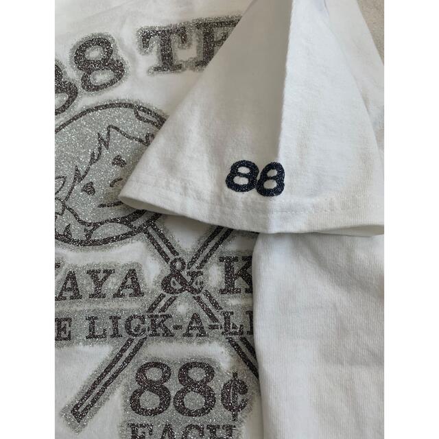 88TEES(エイティーエイティーズ)のTシャツ　白　88 (2枚セット) レディースのトップス(Tシャツ(半袖/袖なし))の商品写真