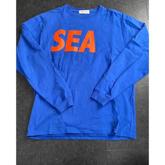 トップスWIND AND SEA L/S T-SHIRT R.BLUE-MANDARIN