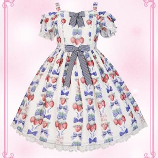 アンジェリックプリティー(Angelic Pretty)のstrawberry doll  JSK Specialset(ひざ丈ワンピース)