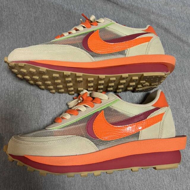 NIKE(ナイキ)のCLOT × Sacai × Nike LDWaffleOrange Blaze メンズの靴/シューズ(スニーカー)の商品写真