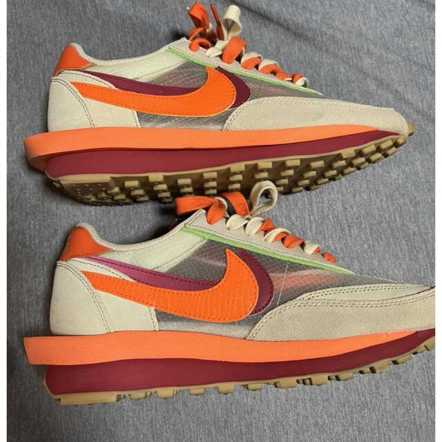 NIKE(ナイキ)のCLOT × Sacai × Nike LDWaffleOrange Blaze メンズの靴/シューズ(スニーカー)の商品写真