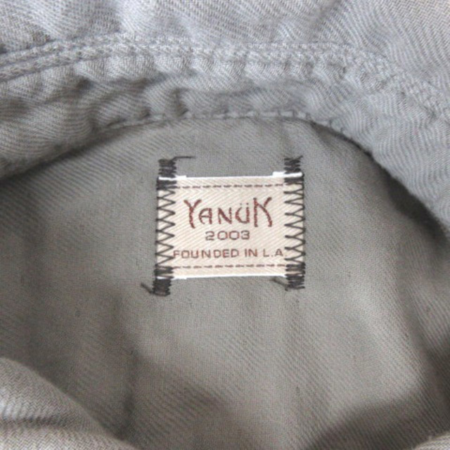YANUK(ヤヌーク)のヤヌーク YANUK コットン 二重織り ガーゼ シャツ 長袖 グレー L  メンズのトップス(シャツ)の商品写真