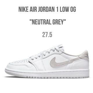 ナイキ(NIKE)の27.5 新品 NIKE AIR JORDAN 1 LOW OG  N GREY(スニーカー)