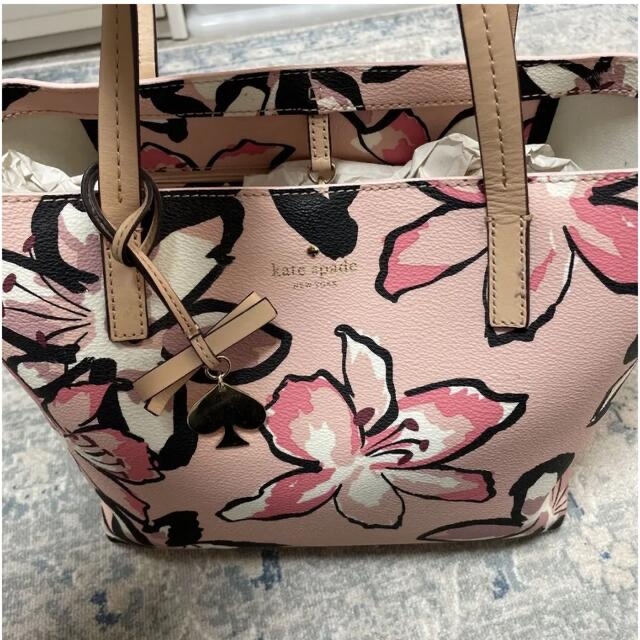kate spade new york - 美品 kate spade newyorkトートバッグ 花柄の
