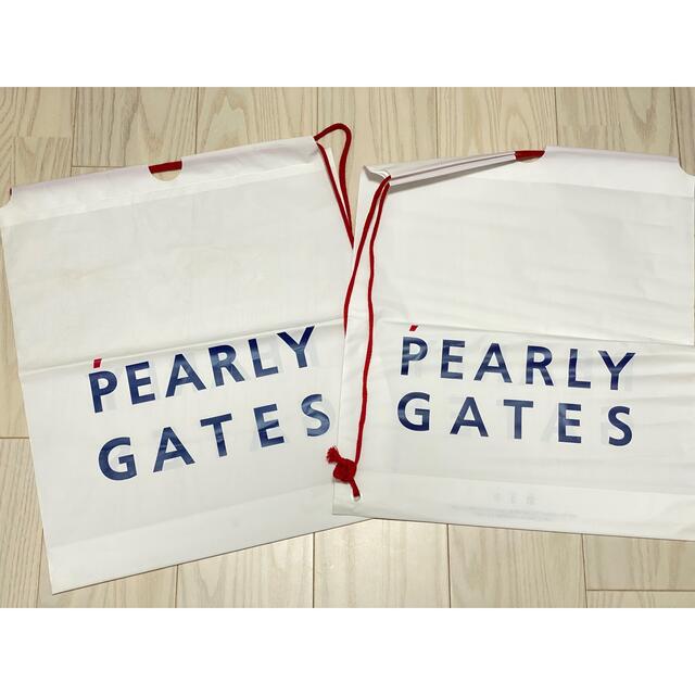 PEARLY GATES(パーリーゲイツ)の新品　パーリーゲイツ　ゴルフ　紙袋　ショップ袋　プレゼント　セット レディースのバッグ(ショップ袋)の商品写真