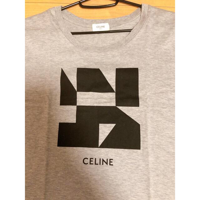 【即購入OK】セリーヌ　CELINE　グレー　ロゴ　Tシャツ※送料込み