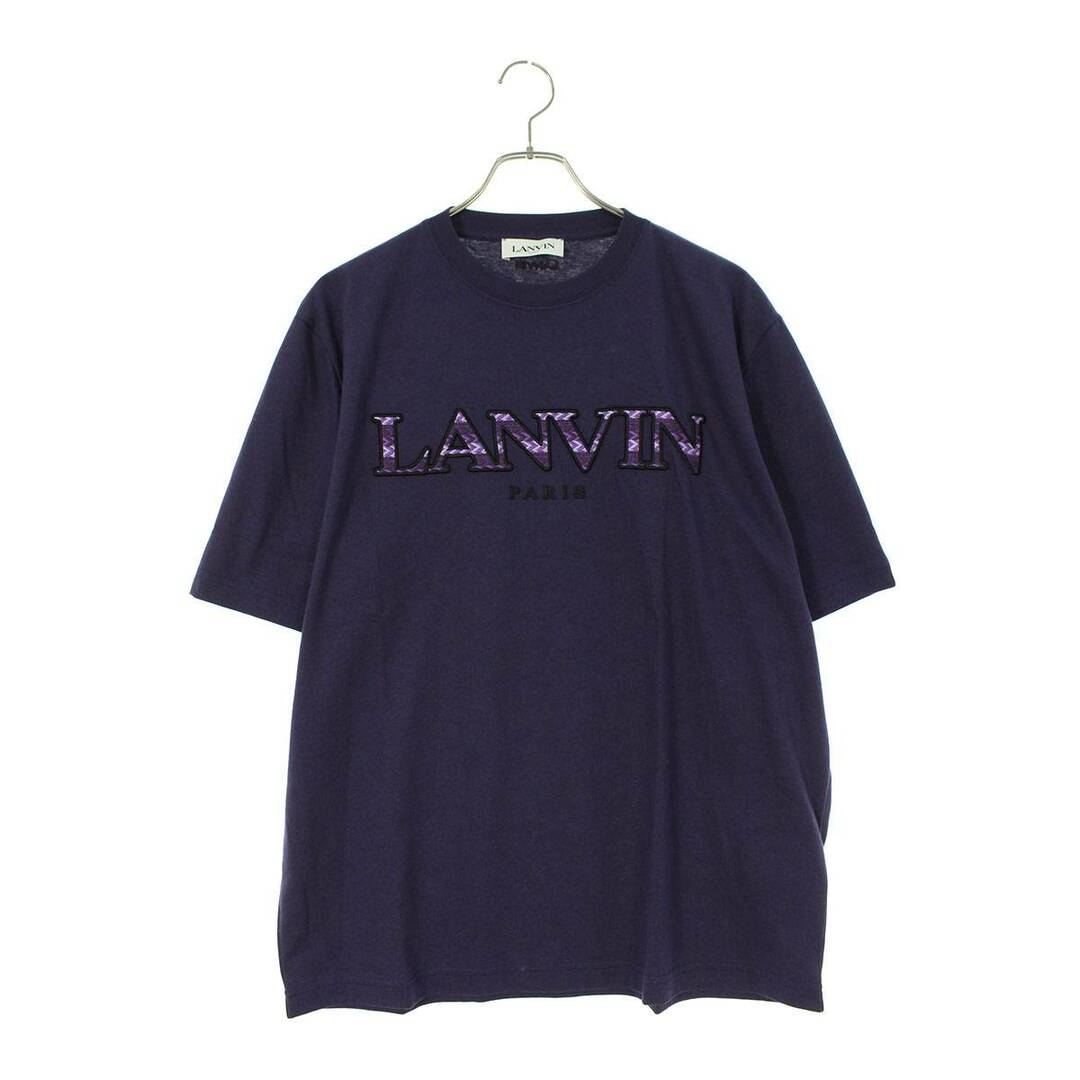 LANVIN - ランバン 22SS RM-TS00005-J260-E22 ロゴ刺繍クルーネックTシャツ メンズ L