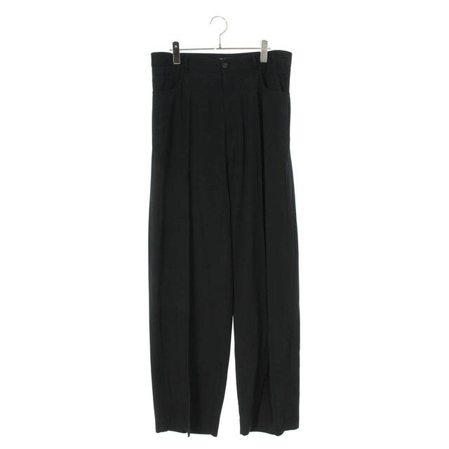 バレンシアガ 22SS 681369 TJO25 しわ加工ワイドロングパンツ メンズ S