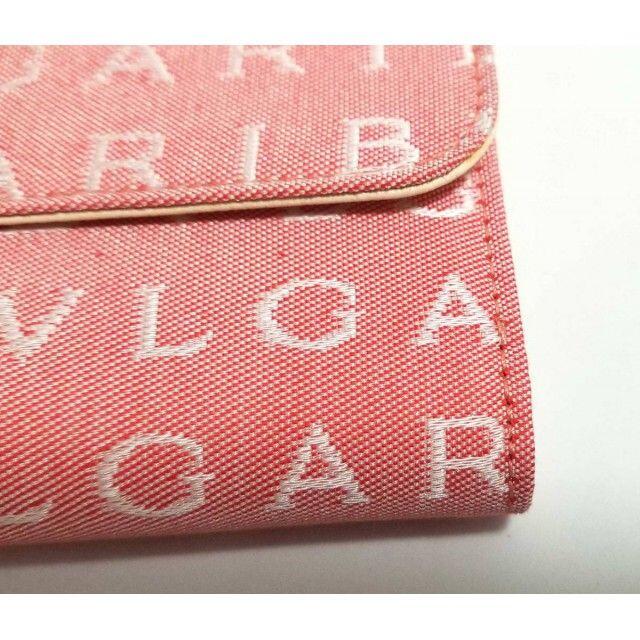 BVLGARI - 未使用 ブルガリ 長財布 ロゴマニア ピンク ホワイト