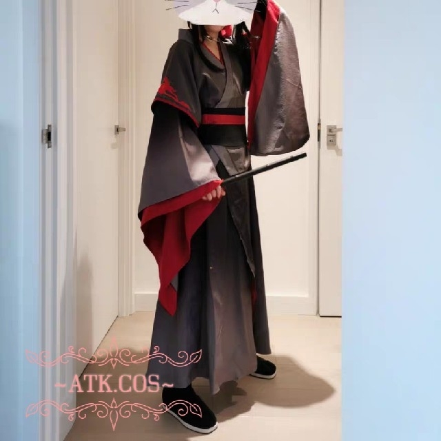 T⑨4 公式 魔道祖師 魏無羨 成人 コスプレ 武器 酒壺 笛 剣 中華 漢服