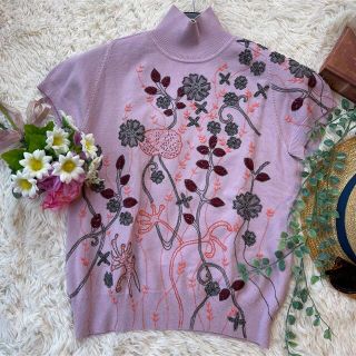 トクコマエダ(TOKUKO 1er VOL)ジャズシリーズ 刺繍サマーセーター