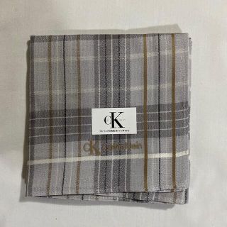 カルバンクライン(Calvin Klein)のカルバンクライン　ハンカチ　未使用品　グレー　#1883(ハンカチ/ポケットチーフ)