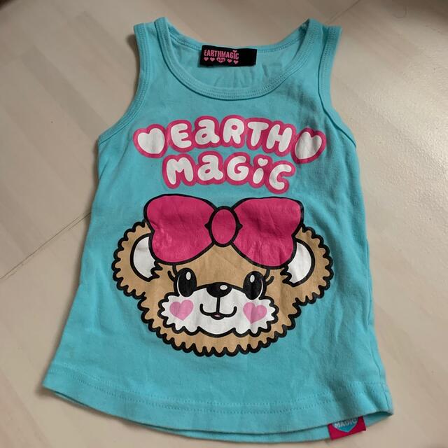 EARTHMAGIC(アースマジック)の⑧アースマジック　100センチ　タンクトップ キッズ/ベビー/マタニティのキッズ服女の子用(90cm~)(Tシャツ/カットソー)の商品写真