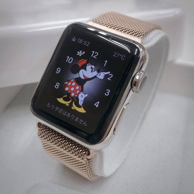 Apple Watch アップルウォッチ ステンレス 38mm時計