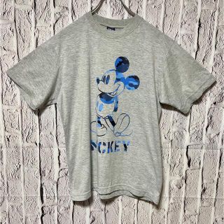 ディズニー(Disney)のDisney ディズニー ミッキーマウス プリントTシャツ グレー M(Tシャツ/カットソー(半袖/袖なし))