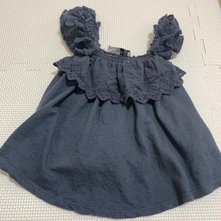 ザラキッズ(ZARA KIDS)のZARA ザラ　ブラウス　ノースリーブ　トップス  86 80(シャツ/カットソー)