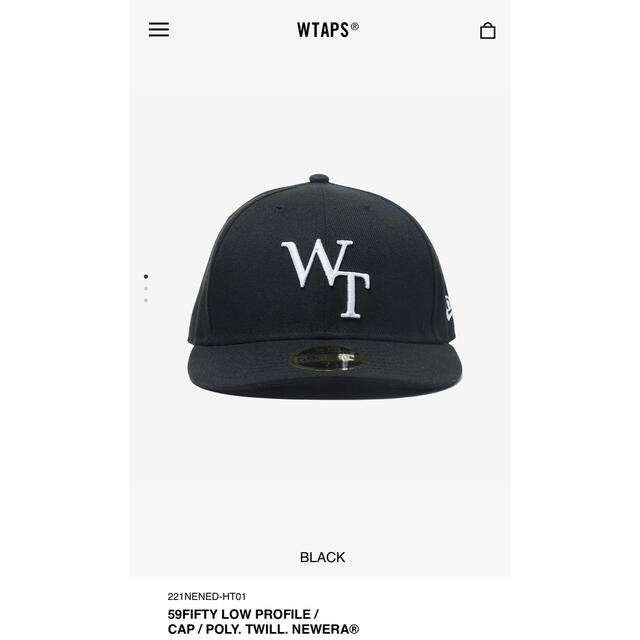 W)taps(ダブルタップス)のWTAPS 22ss 59FIFTY POLY.TWILL.NEWERA® メンズの帽子(キャップ)の商品写真