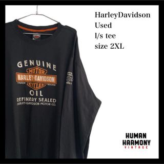 ハーレーダビッドソン(Harley Davidson)のハーレーダビッドソン HarleyDavidson ロンＴ 古着(Tシャツ/カットソー(七分/長袖))