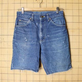 リー(Lee)のUSA製 Lee カットオフデニムショートパンツW29レディースキッズss109(ショートパンツ)