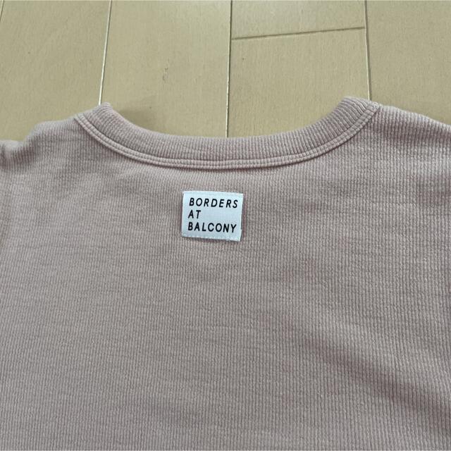 BORDERS AT BALCONY RIB PUFF TEE ピンク | settannimacchineagricole.it